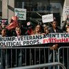 Photos: Veterans Protest Trump's Appearance At NYC Parade